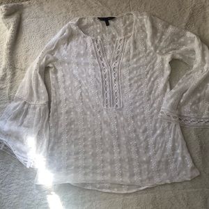 White House Black Market eyelet blouse